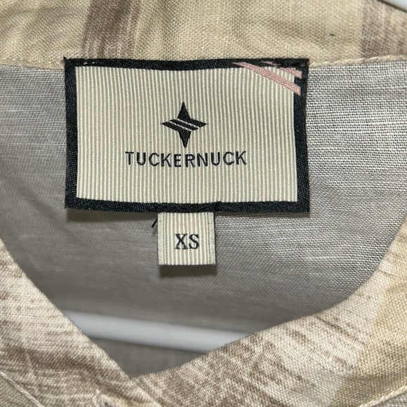 Tuckernuck Ikat Sheffield Button Up Shirt Dress Sandstone Size XS Preppy Boho - Picture 4 of 9